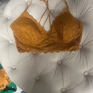 Lace Bralette in Mustard